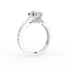 18K Round Solitaire Diamond Ring — 3D VIEW