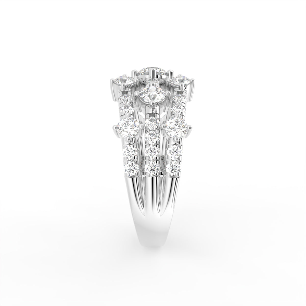 vimg:FJ6089|vimg:FJ6121|18K Round Diamond Statement Ring — SIDE