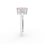 vimg:FJ2296|18K Trilogy Emerald-Cut Diamond Ring — SIDE