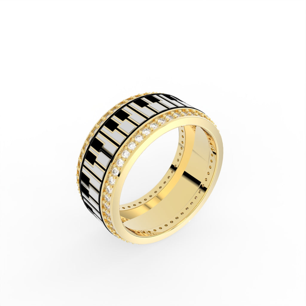 Sterling Silver Diamond Ring — IMAGE URL