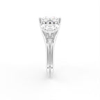 18K Trilogy Radiant Diamond Ring — SIDE