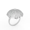 Sterling Silver Diamond Ring — IMAGE URL