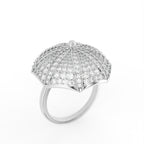 Sterling Silver Diamond Ring — IMAGE URL