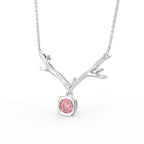 vimg:FJ6559|vimg:FJ6563|18K Antler Round Pink Diamond Pendant — 3D VIEW
