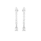 18K Pear Diamond Drop Earrings — TOP