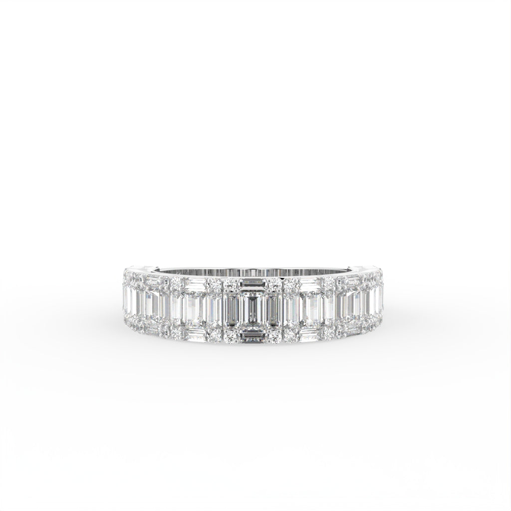 18K Eternity Baguette Diamond Ring — TOP