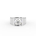 Platinum Solitaire Round Diamond Ring — TOP