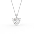 18K Solitaire Diamond Pendant — FRONT