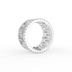 18K Full Eternity Diamond Band Ring — 3D VIEW