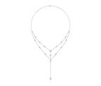 18K Cluster Diamond Pendant Necklace — TOP