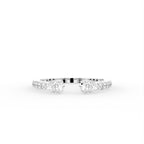 18K Bespoke Pear Diamond Ring — TOP