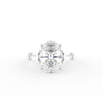 vimg:Z00313|18K Trilogy Oval Diamond Ring — TOP