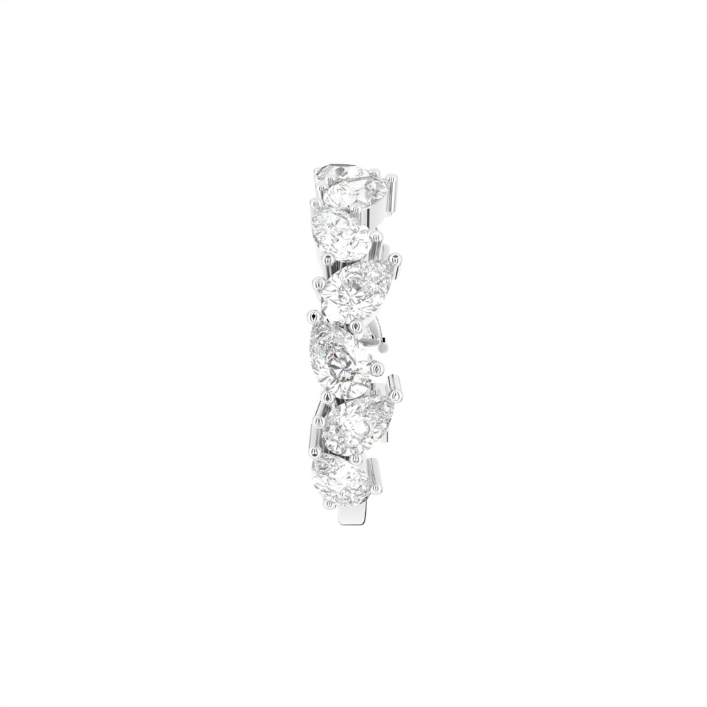 18K Eternity Pear Diamond Ring — SIDE