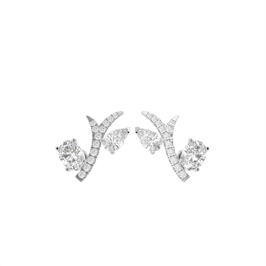 18K Diamond Earrings — TOP