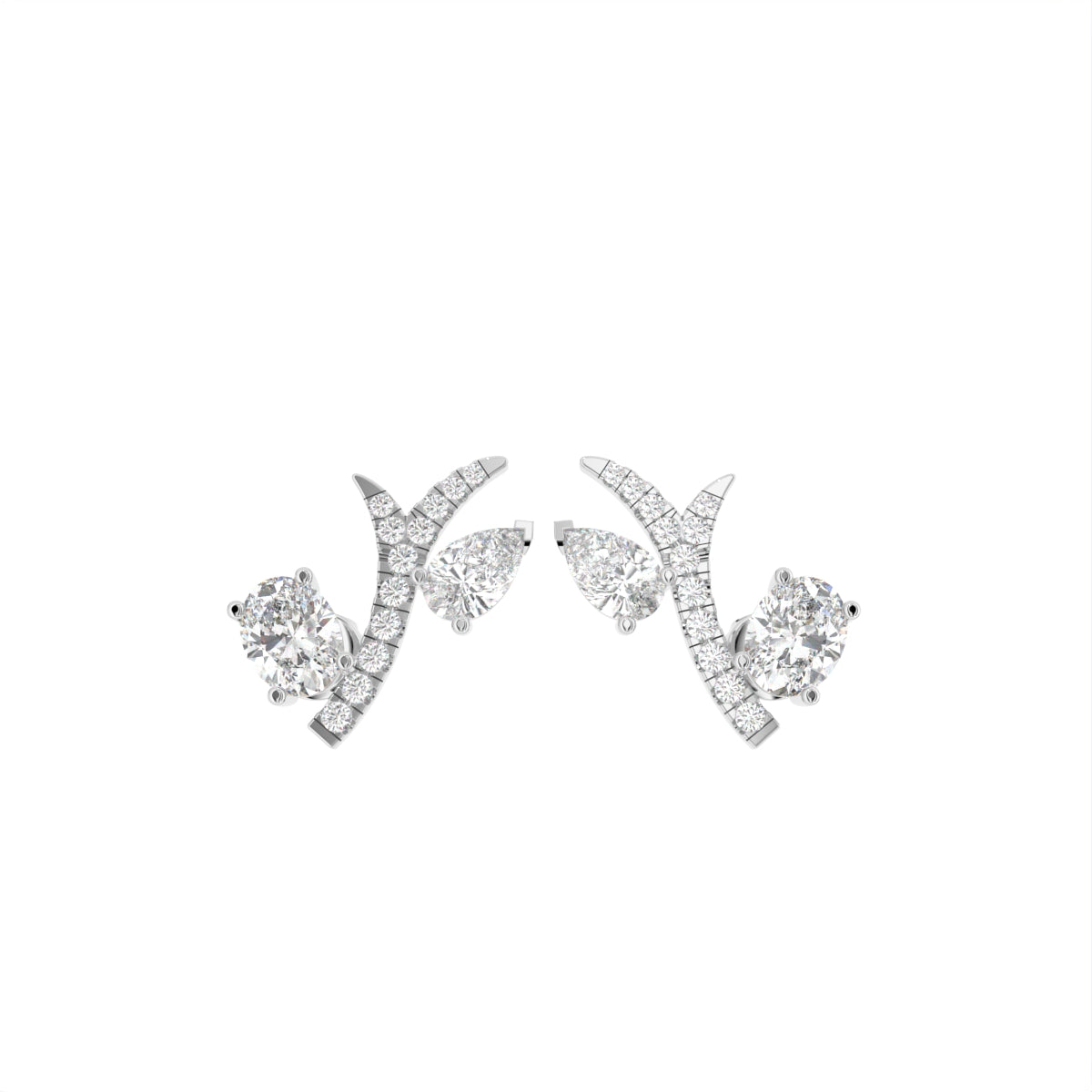18K Diamond Earrings — TOP