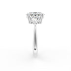 vimg:FJ6880|18K Trilogy Oval Diamond Ring — SIDE