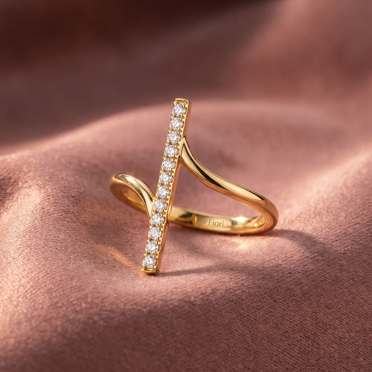 18K Bespoke Diamond Ring — AI cloth, in-house