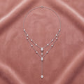 18K Cluster Diamond Pendant Necklace — AI cloth, in-house