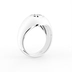 vimg:FJ2148|14K White Gold Bespoke Cushion Diamond Ring — 3D VIEW
