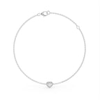 18K Solitaire Diamond Pendant — FRONT
