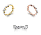 18K Eternity Pear Diamond Ring — 3 COLOR