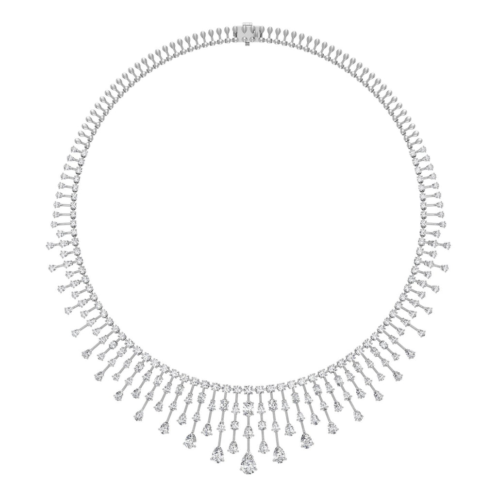 18K Tennis Diamond Necklace — TOP