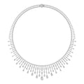 18K Tennis Diamond Necklace — TOP