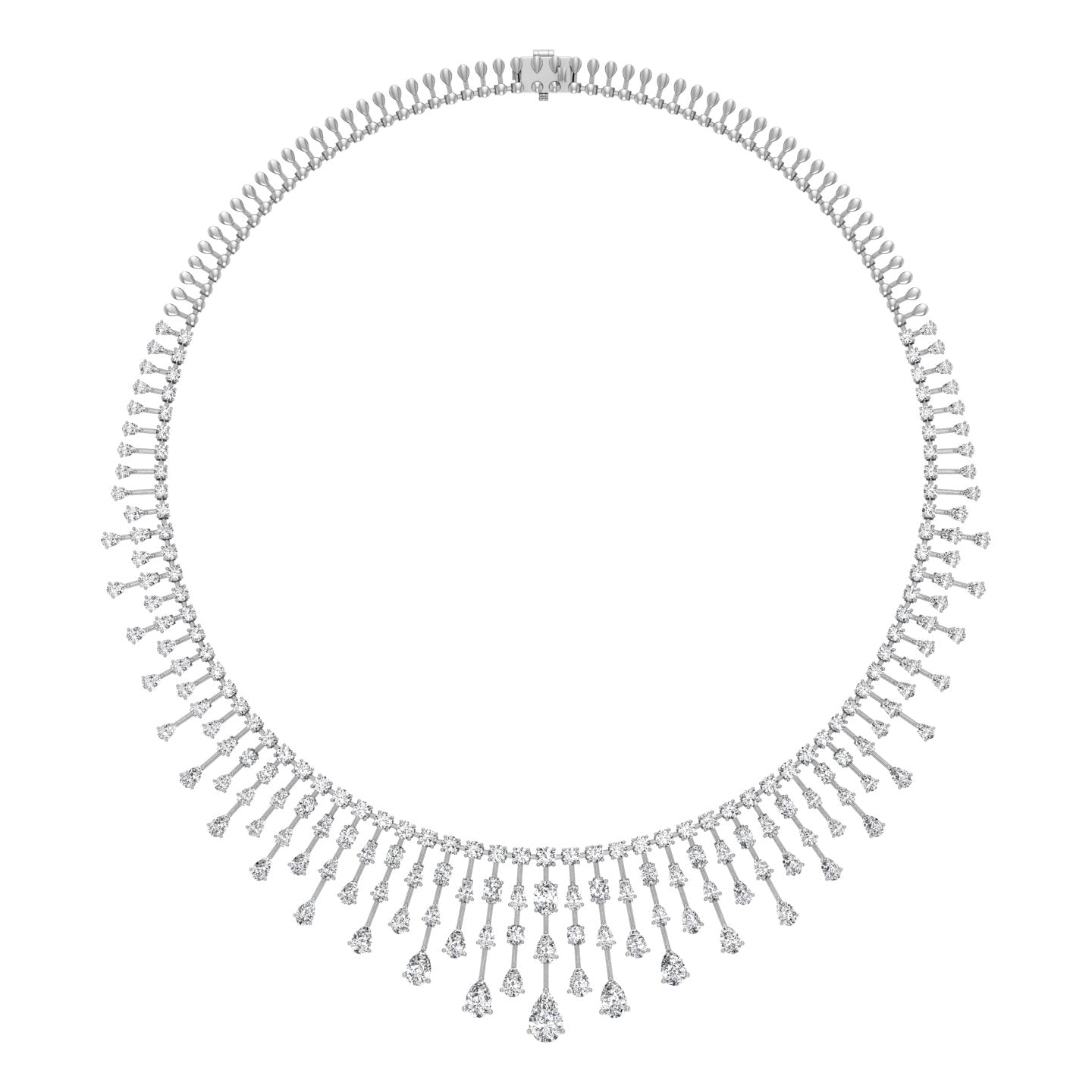18K Tennis Diamond Necklace — TOP