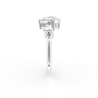 vimg:Z00303|18K White Gold Bespoke Pear Diamond Ring — SIDE