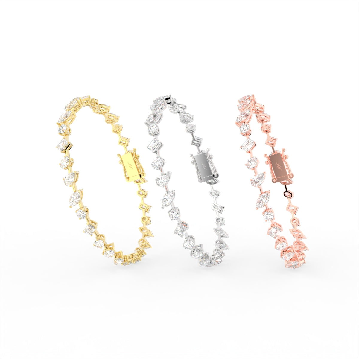 18K Tennis Diamond Bracelet — 3 COLOR