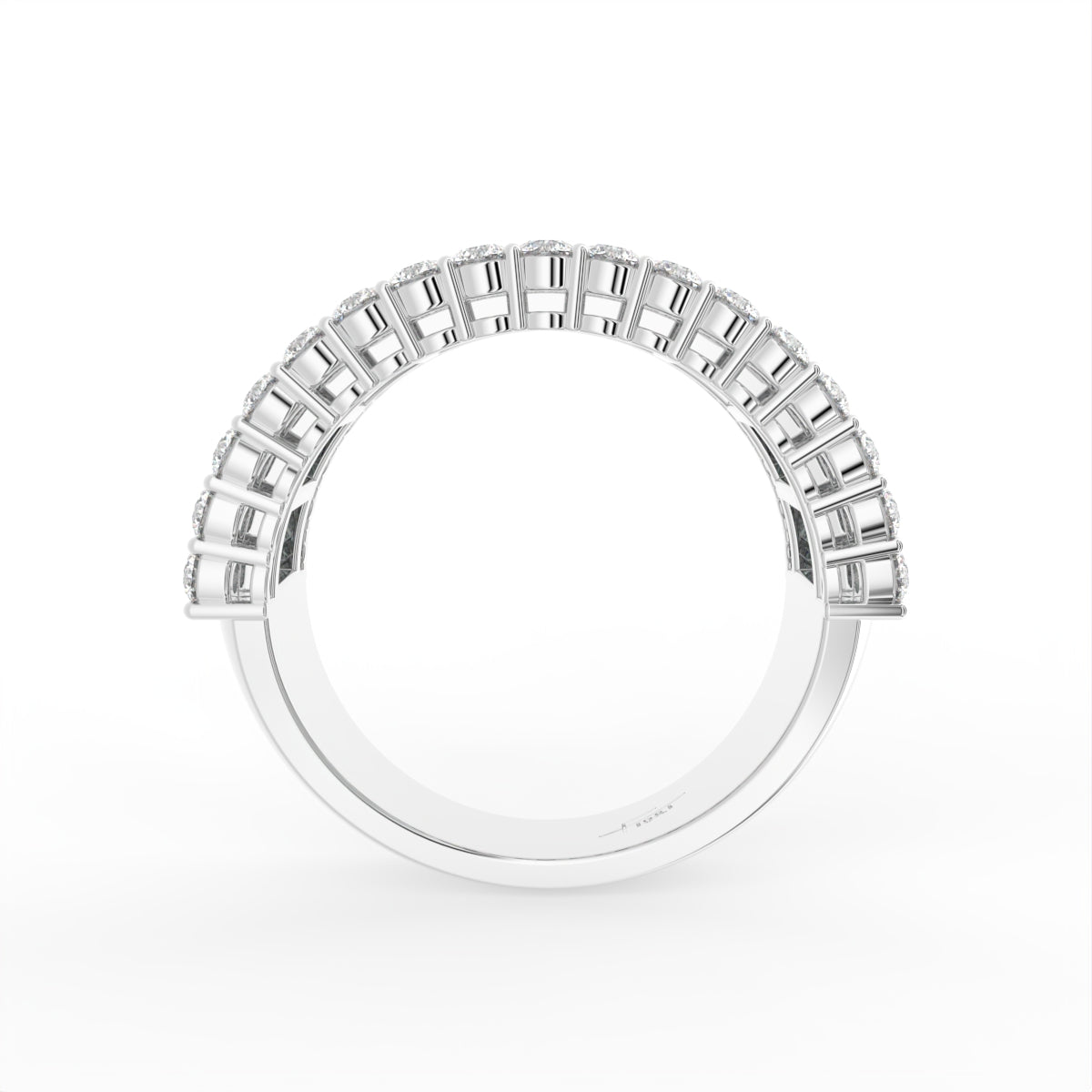 18K Eternity Baguette Diamond Ring — FRONT