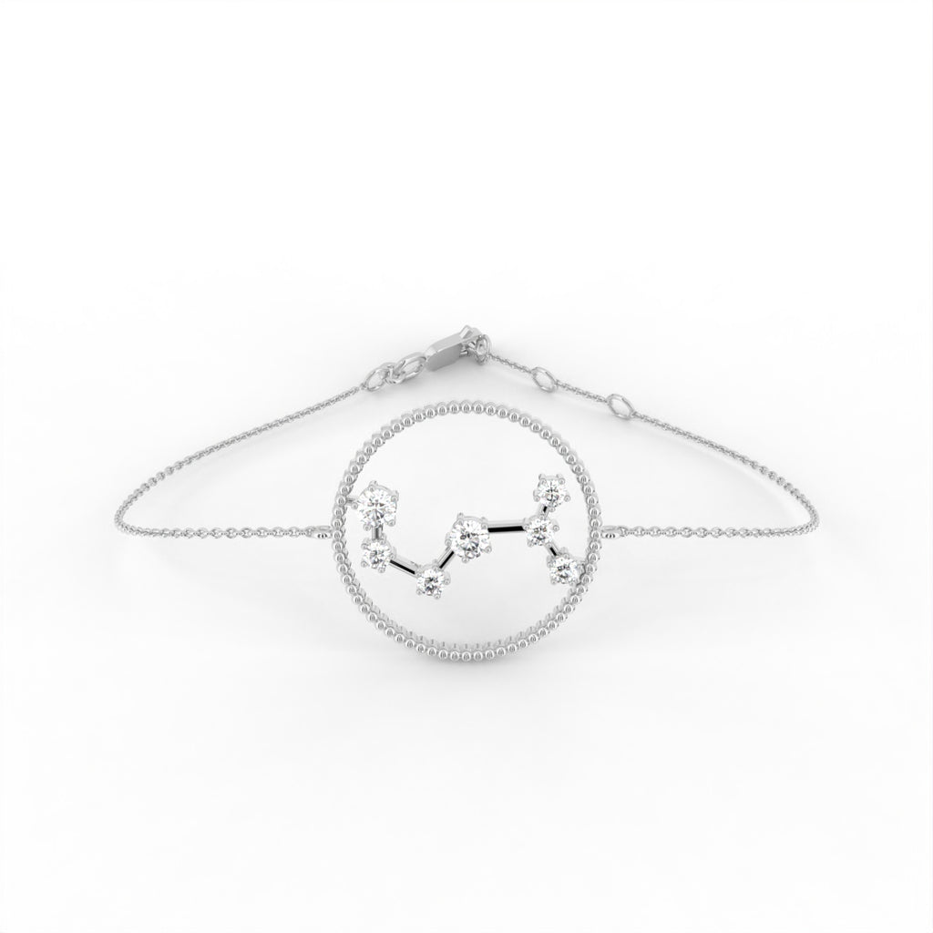 18K Scorpio Constellation Diamond Bracelet — TOP
