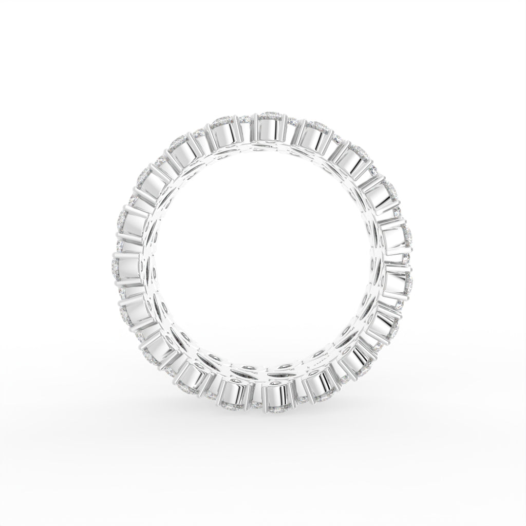18K Full Eternity Diamond Ring — FRONT