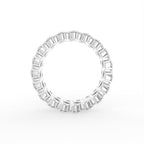 18K Full Eternity Diamond Ring — FRONT