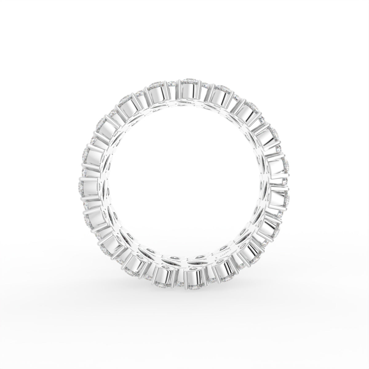 18K Full Eternity Diamond Ring — FRONT