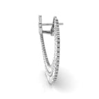 18K Baguette Diamond Bespoke Earrings — SIDE VIEW