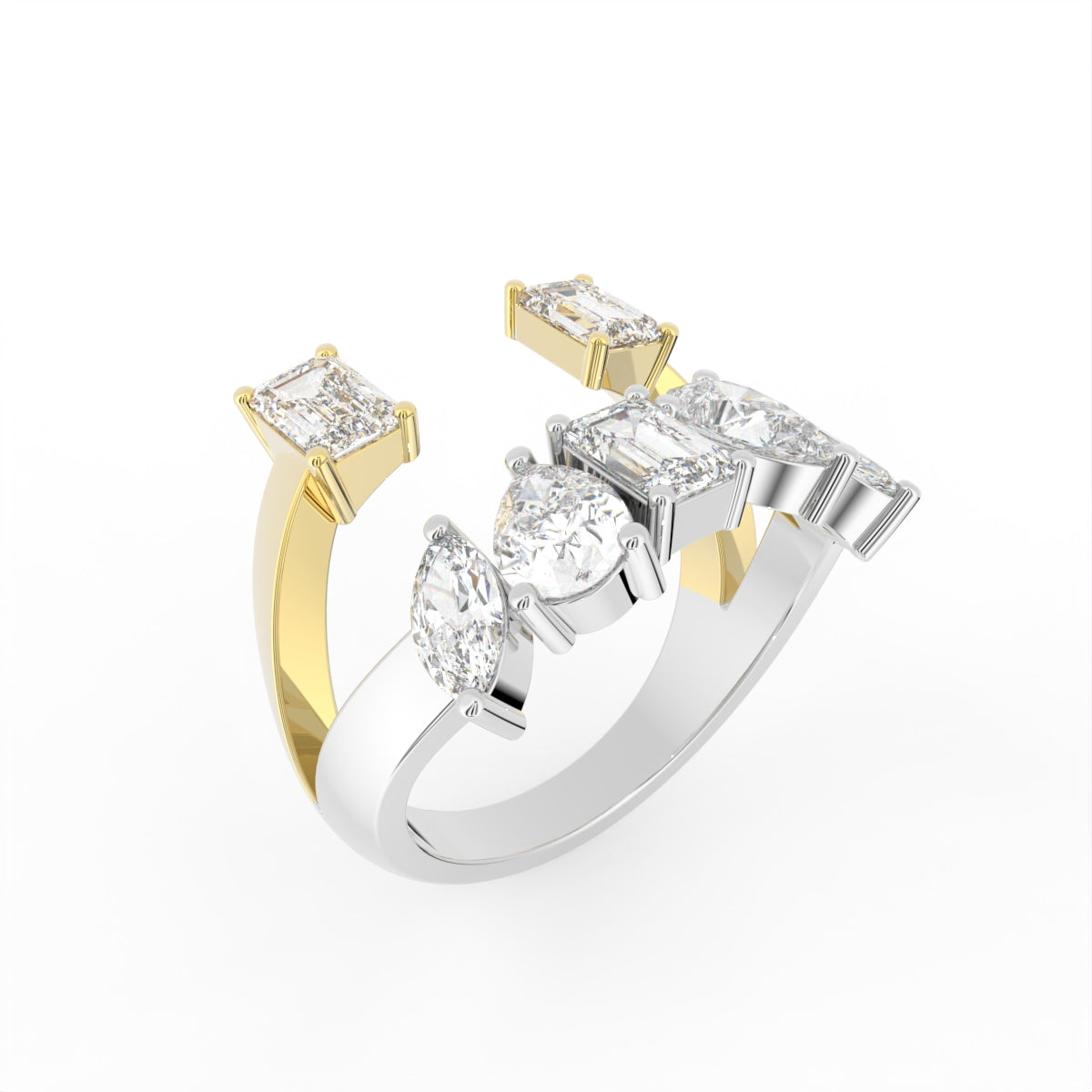 Sterling Silver Diamond Ring — IMAGE URL