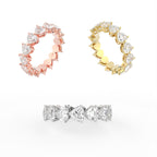 18K Eternity Diamond Ring — 3 COLOR