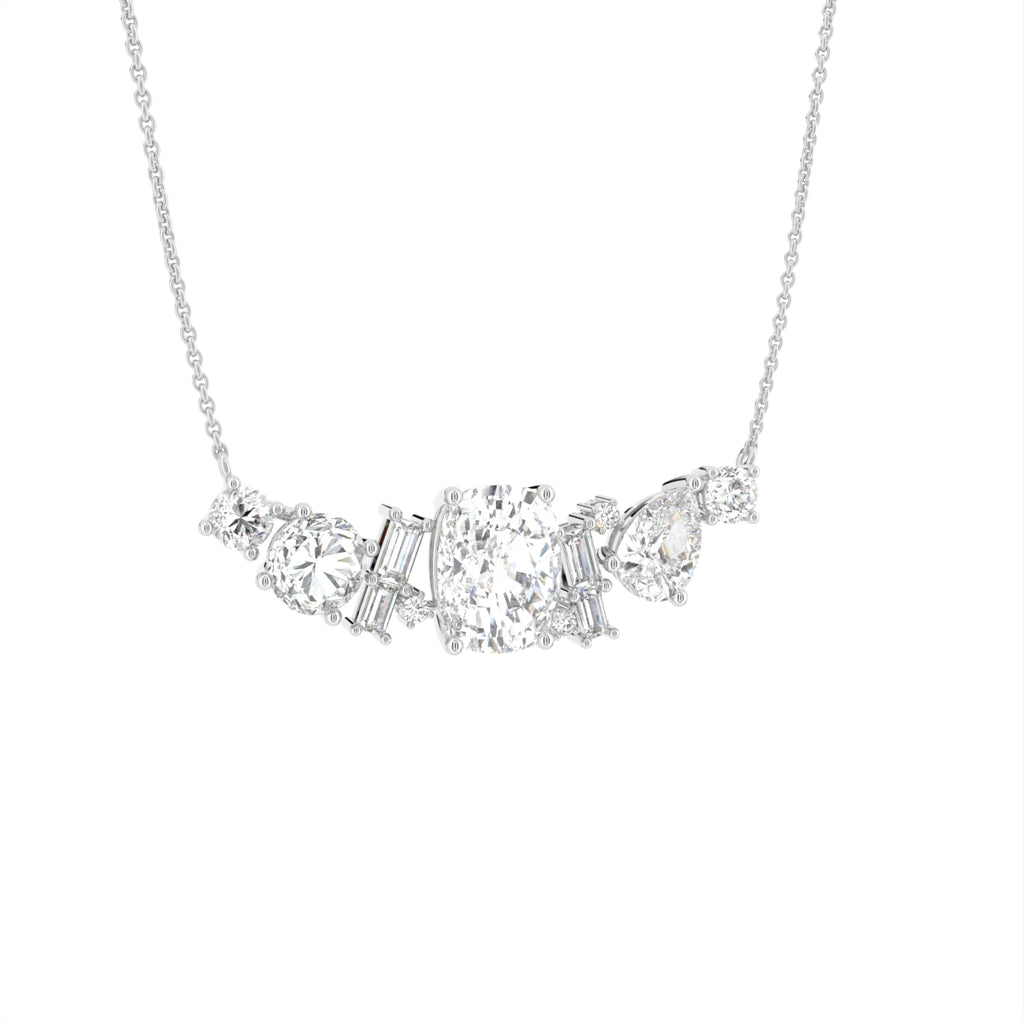 18K Diamond Pendant — 3D VIEW