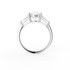 vimg:Z00313|18K Trilogy Oval Diamond Ring — FRONT
