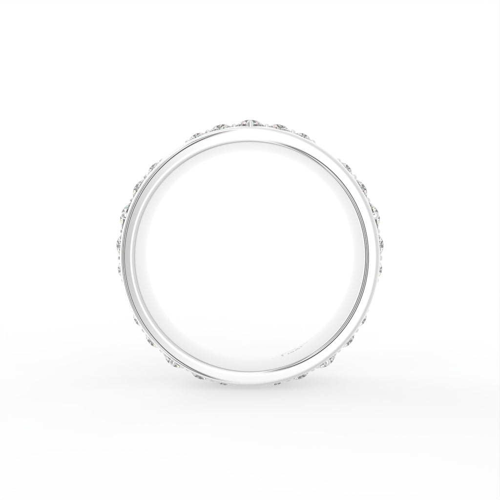 18K Bespoke Diamond Band Ring — FRONT