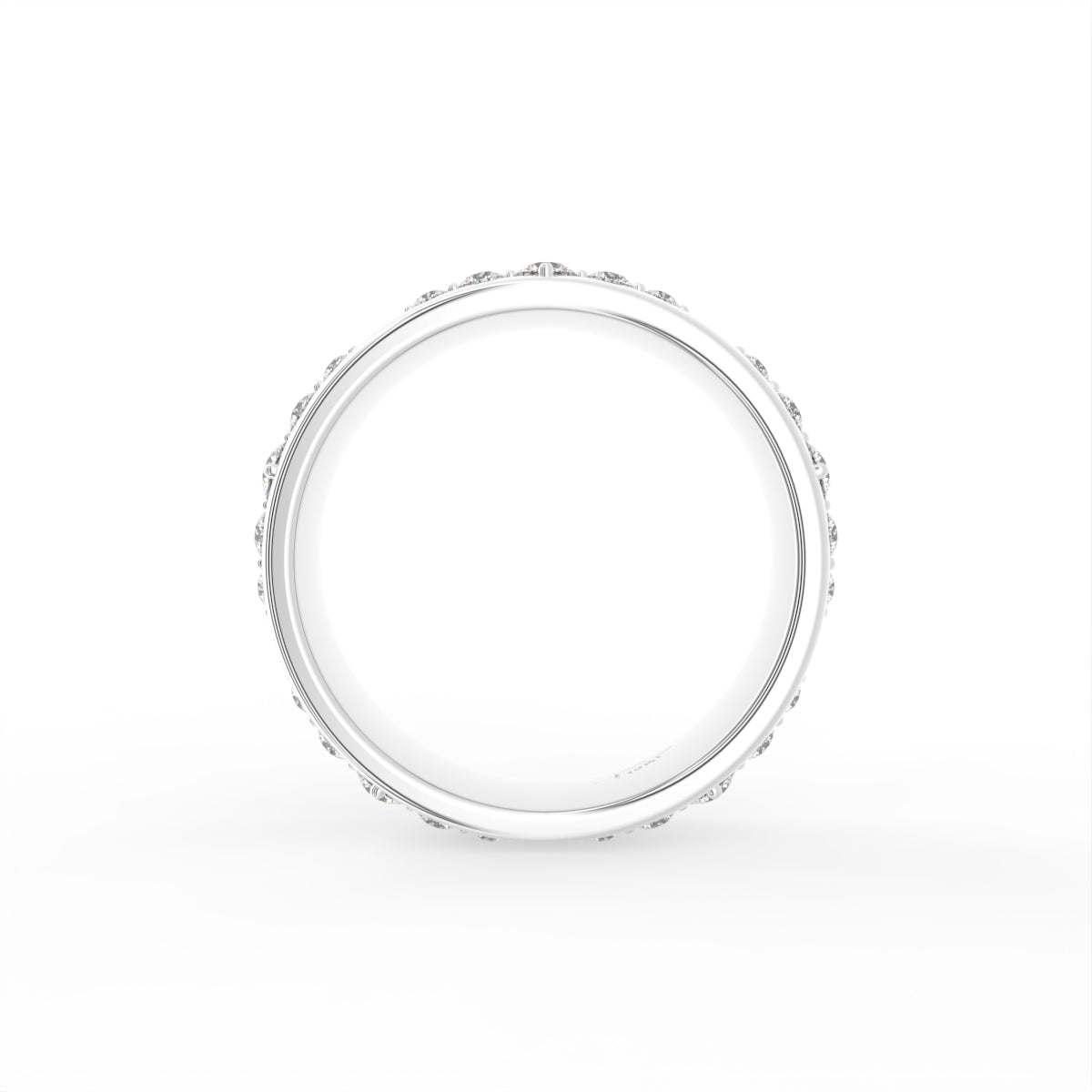 18K Bespoke Diamond Band Ring — FRONT
