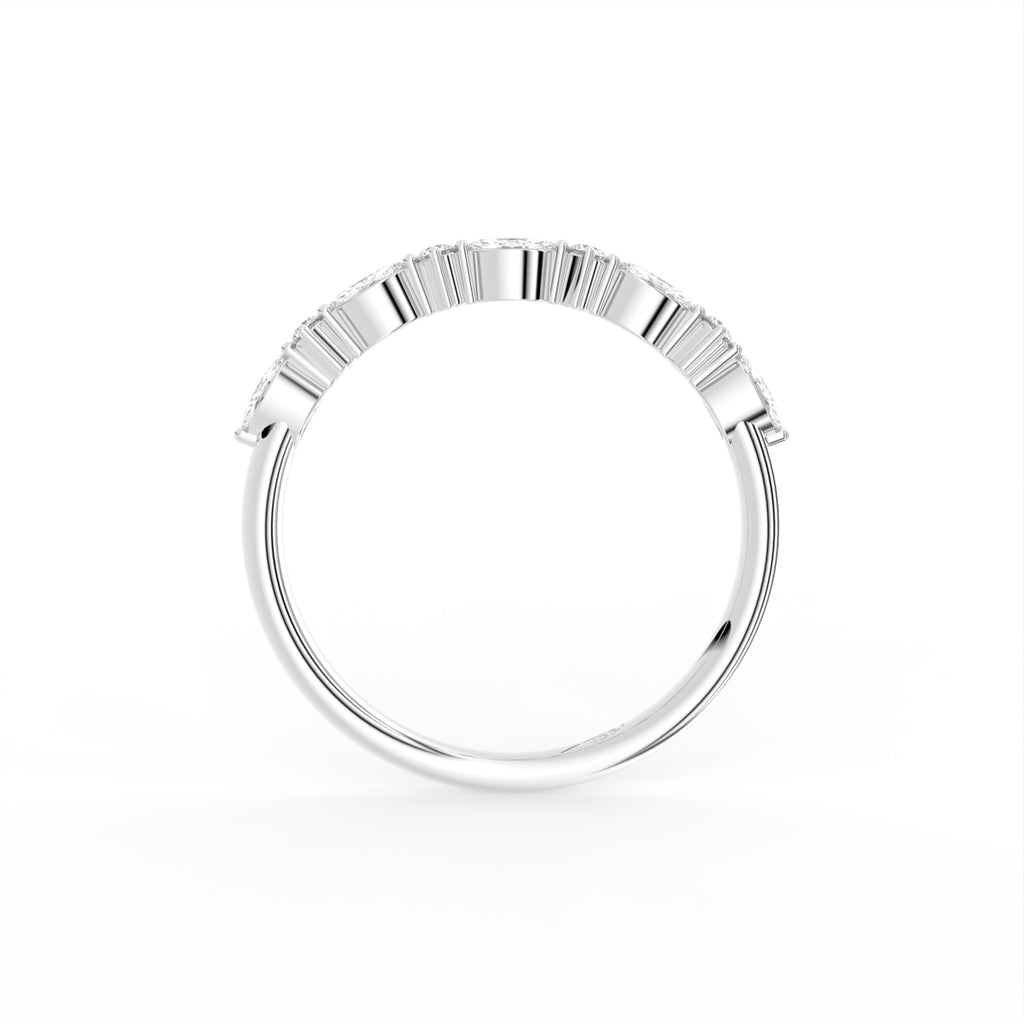 18K Eternity Round Diamond Ring — FRONT