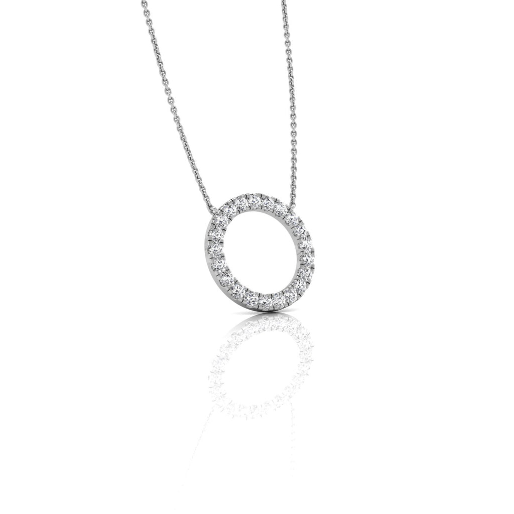 18K Bespoke Diamond Pendant — FRONT