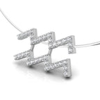 18K Zodiac Diamond Pendant — 3D VIEW