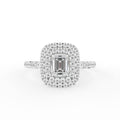 18K Halo Diamond Engagement Ring — TOP
