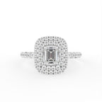 18K Halo Diamond Engagement Ring — TOP