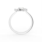 18K Bespoke Baguette Diamond Ring — FRONT