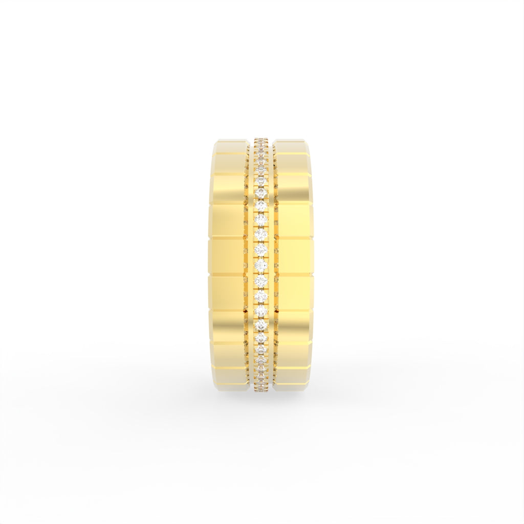 Sterling Silver Diamond Ring — 3D / RIGHT