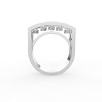 18K Rose Gold Bespoke Round Diamond Ring — FRONT